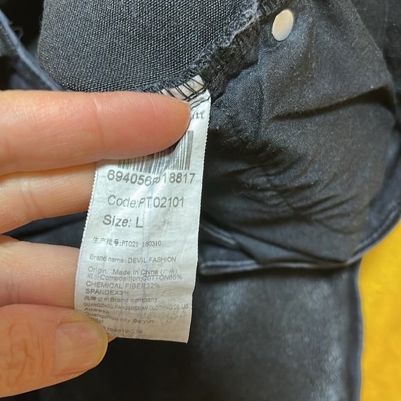 Devil Fashion ‘Take the Power Back’ Women's Steampunk/Gothic Slim-Fit Pants L - Picture 10 of 15